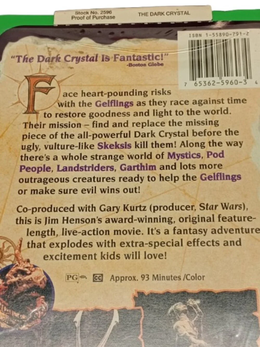 The Dark Crystal VHS movie
